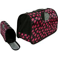 Verk 19048 Transport bag for animals size. M black with paws - Dog Carriers