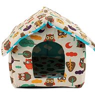 Verk 19004 House for dog, cat 38×35×33 cm owls coloured - Dog Kennel