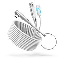 Kiwi Design 5M Link Cable with charing, white for Meta Quest/Pico - VR Glasses Accessory