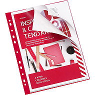 VIQUEL hanging prospectus book 20 pockets, red - Document Folder