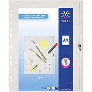 VIQUEL PP závěsná kapsa A4+ na zip, čirá - Sheet Potector