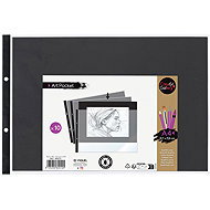 VIQUEL Creativ Gallery prezentační kapsa A4 na šířku, černý papír - balení 10 ks - Sheet Potector