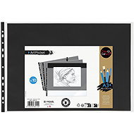 VIQUEL Creativ Gallery prezentační kapsa A3 na šířku, černý papír - balení 10 ks - Sheet Potector