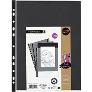 VIQUEL Creativ Gallery prezentační kapsa A4, černý papír - balení 10 ks - Sheet Potector