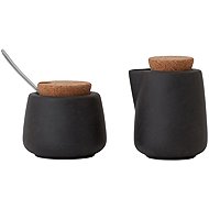 VIVA SCANDINAVIA NICOLA Set of sugar bowl and milk jug 2 pcs black - Sugar Bowl