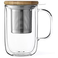 VIVA SCANDINAVIA BALANCE Tea mug with infuser 500 ml double wall glass - Mug