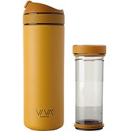 VIVA SCANDINAVIA RECHARGE ANYTIME Thermo mug with infuser 460 ml mustard yellow - Thermal Mug