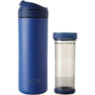 VIVA SCANDINAVIA RECHARGE ANYTIME Thermo mug with infuser 460 ml royal blue - Thermal Mug