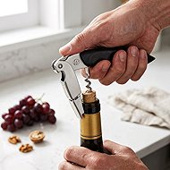 LigneW Prestige, two-stage wine corkscrew, ebony wood - Corkscrew