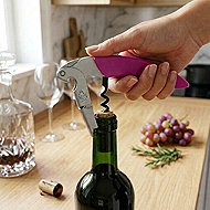 LigneW L'Iroquois two-phase wine corkscrew, magenta - Corkscrew