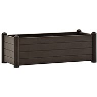 SHUMEE Záhon vyvýšený, polypropylen, mokka 100 × 43 × 35 cm - Vyvýšený záhon