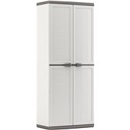 KIS Jolly High white / gray - Garden Storage Cabinet