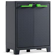 KETER Garden cabinet MOBY LOW, 100 × 80 × 44 cm, dark grey - Garden Storage Cabinet