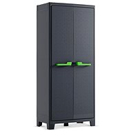 KETER Garden cabinet MOBY HIGH, 182 × 80 × 44 cm, dark grey - Garden Storage Cabinet