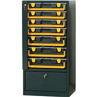 ArtPlast Metal cabinet lockable, divided - 7 organizers - Wardrobe