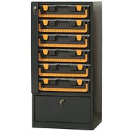 ArtPlast Metal cabinet lockable, divided - 6 organizers - Wardrobe
