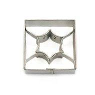 Vykrojto Square + round star cutter with centre - Cookie Cutter