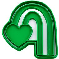 Rainbow - heart 75 × 81 mm - Cookie Cutter
