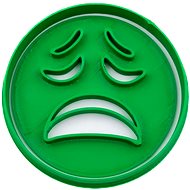 Cutout Sad 68 × 68 mm, smiley - Cookie Cutter