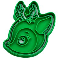 Raised deer 4 73 × 76 mm - Cookie Cutter
