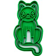 Vykrojto Kitty 6 48 × 91 mm - Cookie Cutter