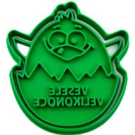 Vykrojto Easter chicken 76 × 81 mm, Easter - Cookie Cutter