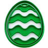 Vykrojto Eggs - waves 66 × 79 mm, Easter - Cookie Cutter