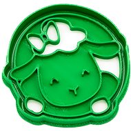 Vykrojto Lamb with bow 74 × 71 mm, Easter - Cookie Cutter