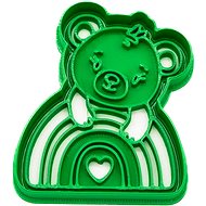 Extruded Rainbow Bear 72 × 81 mm - Cookie Cutter