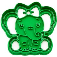 Vykrojto Elephant with bow 81 × 77 mm - Cookie Cutter