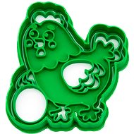 Vykrojto Chicken with egg 76 × 80 mm, Easter - Cookie Cutter