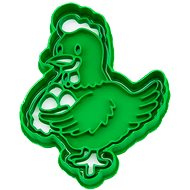 Vykrojto Chicken with eggs 2 73 × 90 mm, Easter - Cookie Cutter