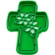 Vykrojto Cross with flowers 59 × 76 mm, Easter - Cookie Cutter