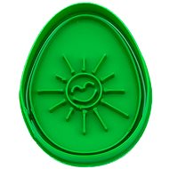 Vykrojto Egg with sun 58 × 72 mm, Easter - Cookie Cutter
