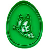 Vykrojto Egg with butterfly 62 × 80 mm, Easter - Cookie Cutter