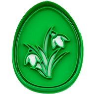 Vykrojto Egg with snowdrop 62 × 80 mm, Easter - Cookie Cutter