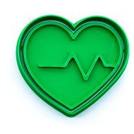 Cut-out heart 71 × 64 mm, love - Cookie Cutter