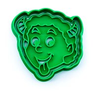 Vykrojto Devil - head 61 × 60 mm, Christmas - Cookie Cutter