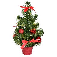 DOMMIO Tree decorated with red decorations 30 cm - Christmas Tree