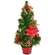 DOMMIO Tree decorated with red pansies 45 cm - Christmas Tree