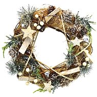 DOMMIO Christmas wreath - natural snowy, 30 cm - Wreath