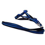 Verk 19128 Nylon with leash 128 × 1,5 cm blue - Harness