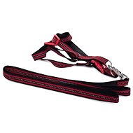 Verk 19126 Nylon with leash 125 × 1,5 cm red - Harness