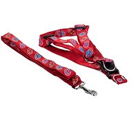 Verk 19125 Nylon with leash 135 × 2,5 cm red - Harness