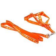 Verk 19124 Nylon with leash 125 × 1,5 cm orange - Harness