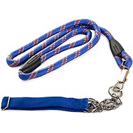 Verk 19029 Nylon with leash 120/1,3 cm blue - Dog Collar