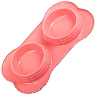 Verk 19109 for dogs and cats double, pink - Dog Bowl