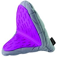 Vialli Design Livio Low potholder with silicone grey-purple - Oven Mitt