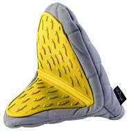 Vialli Design Livio Low potholder with silicone grey-yellow - Oven Mitt