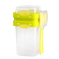 Vialli Design Food box with spoon and fork, yellow_FOODIE 6940 - Lunch Box